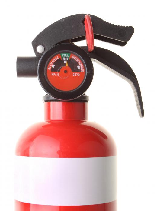 Carbon dioxide fire extinguishers contain pressurized carbon dioxide gas and can only be used on Class B and C fires.