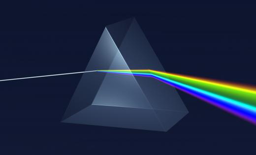 A prism is a transparent object with smooth, flat sides that refracts light.