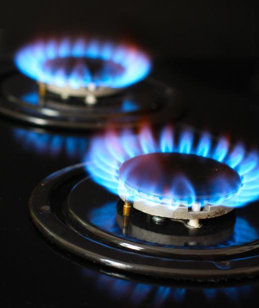 A propane appliance that is functioning properly and producing an ideal burn of hydrocarbon will give off a blue flame.