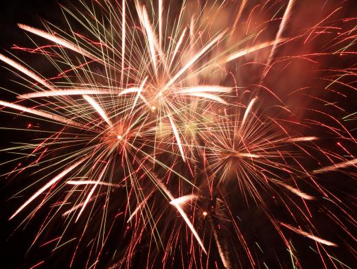 Fireworks use oxidants to help create their explosions.
