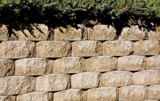 The amount of pressure being put on a retaining wall is known as earth pressure.
