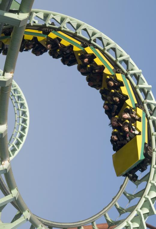 An object that is moving parallel to a curved surface, like a roller coaster on a loop, is moving translationally.