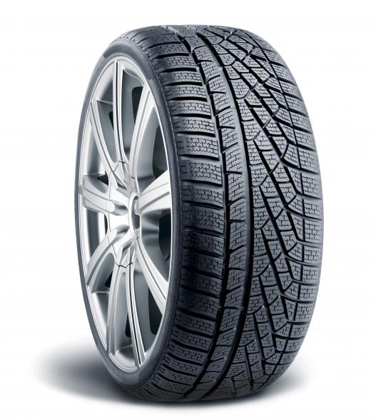 Rubber is a natural polymer used to make tires.