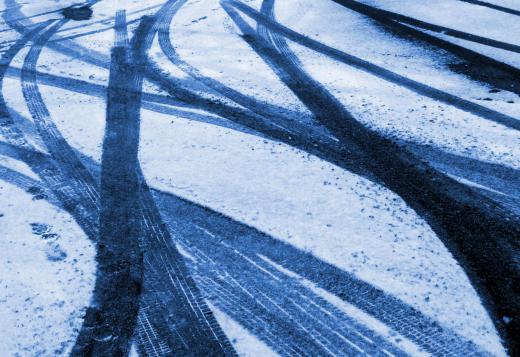 Precipitation during the winter can make driving hazardous.