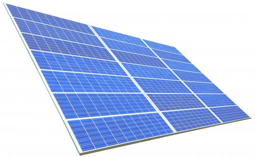 Solar panels transform the energy from the light of the Sun into electricity.