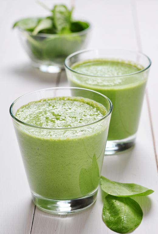Spinach can be used to make healthy, green smoothies.