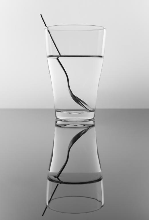 Refraction causes a spoon or straw in water to appear broken.