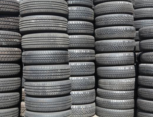 Old tires can be broken down with pyrolysis.