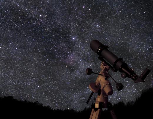A clock drive may be used in conjunction with a telescope while star gazing.