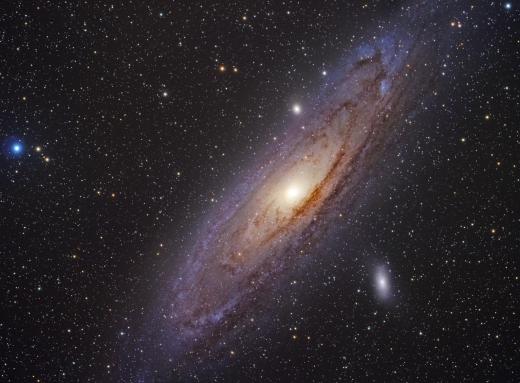 The Andromeda Galaxy is part of the Local Group, which includes the Milky Way.
