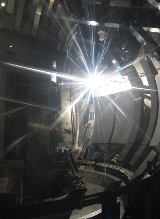 Tokamak fusion reactors, which are being researched in several countries, may be able to use donut-shaped chambers that are lined with powerful magnets to contain fusion reactions.