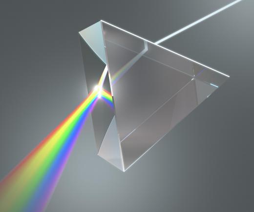 Prisms are used in diffraction grating.