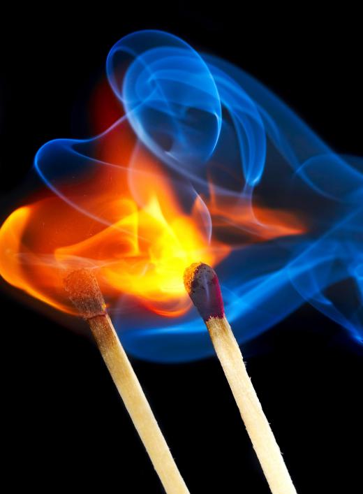 Sulfur gives matches their distinctive smell.
