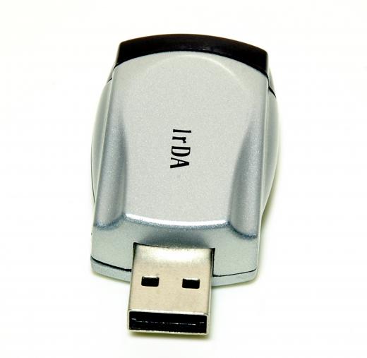 A USB dongle with an infrared sensor.