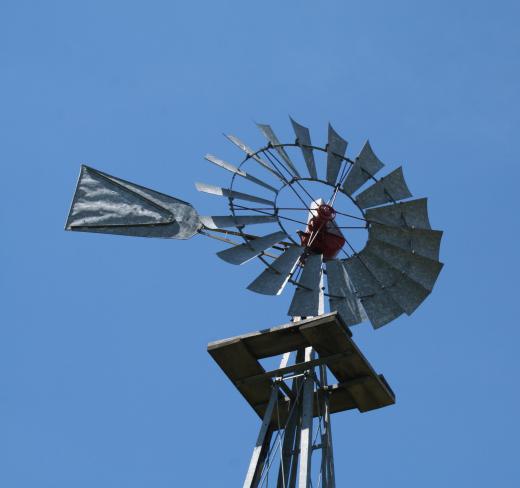 Windmills are often able to swivel in any direction using the same principles as the vane.