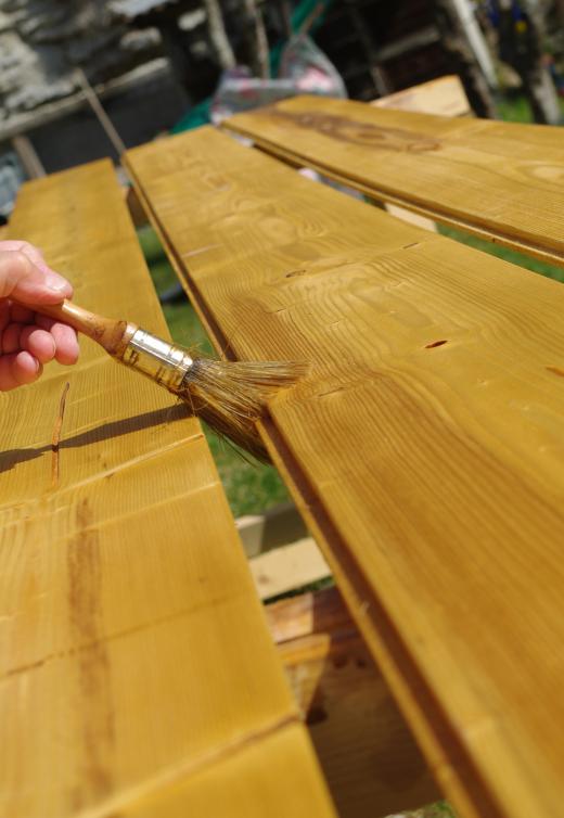 Aniline dyes generally give wood a less "cloudy" appearance than stains.